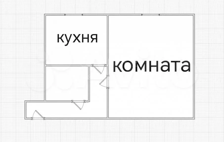 1-к. квартира, 31,5 м, 1/5 эт. - Фото 0