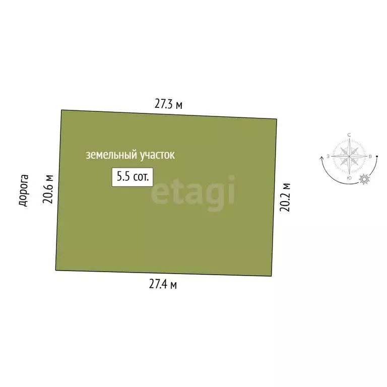 Участок в Тюменская область, Нижнетавдинский муниципальный округ, ТСН ... - Фото 1