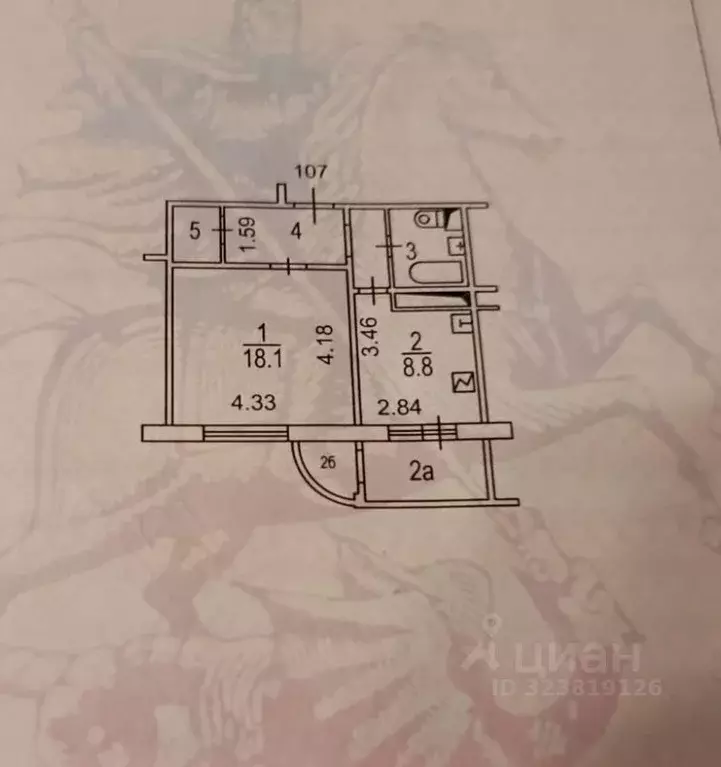 1-к кв. Москва 2-я Вольская ул., 1к2 (39.6 м) - Фото 2