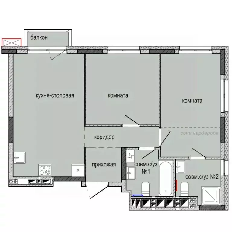 2-к кв. Удмуртия, Ижевск Культбаза жилрайон, 8-й мкр, Ежевика жилой ... - Фото 0