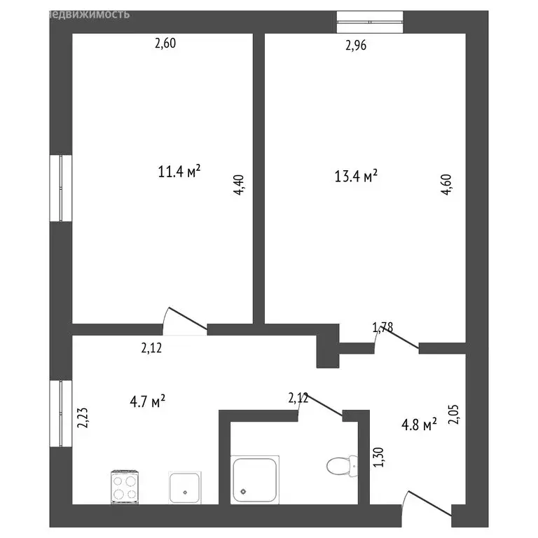 2-комнатная квартира: Ставрополь, улица Доваторцев, 201Б (52 м) - Фото 0