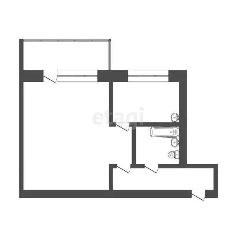 1-комнатная квартира: Северск, Коммунистический проспект, 82 (30 м) - Фото 1
