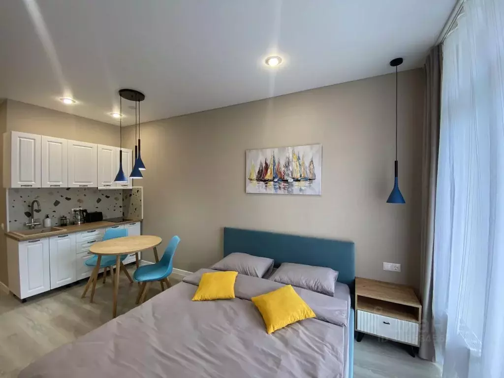 Студия Краснодарский край, Сочи Бытха мкр, ул. Ясногорская, 16/2 (24.0 ... - Фото 0