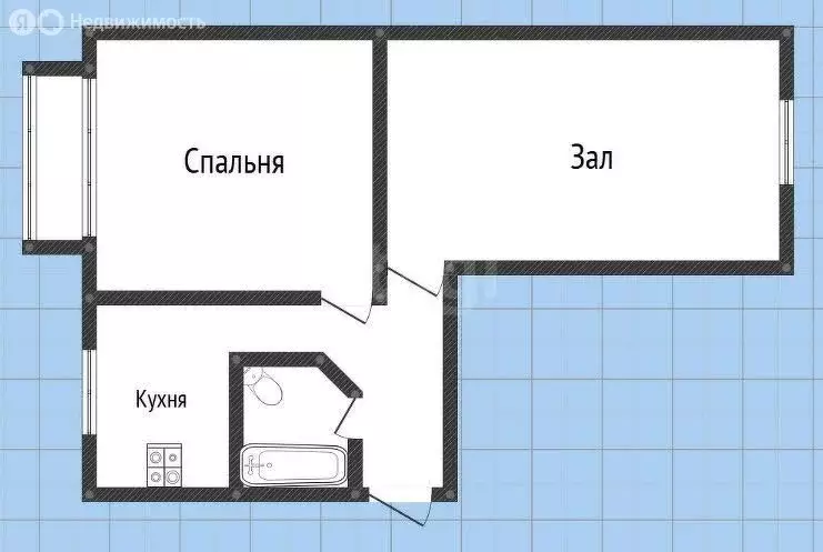 2-комнатная квартира: Саратов, улица имени С.Ф. Тархова, 4А (44.9 м) - Фото 2