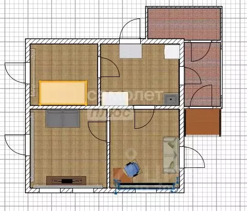 Дом в Алтайский край, Бийск Краснооктябрьская ул., 187 (42 м) - Фото 2