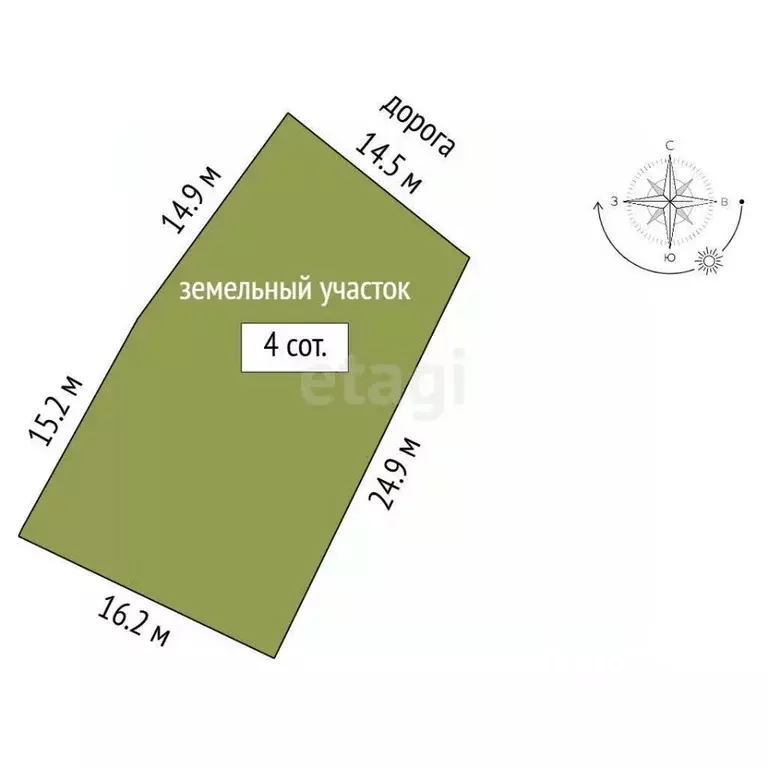 Участок в Севастополь Эра-1 садоводческое товарищество, 52 (4.0 сот.) - Фото 2