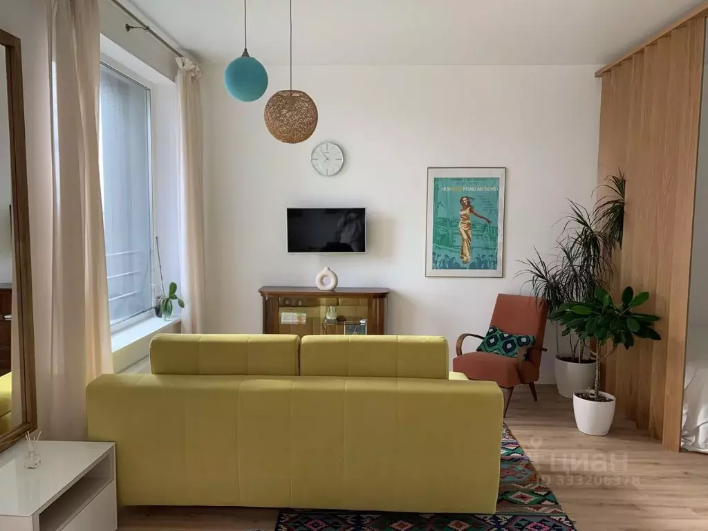 Студия Москва Шелепихинская наб., 42к2 (36.4 м) - Фото 1