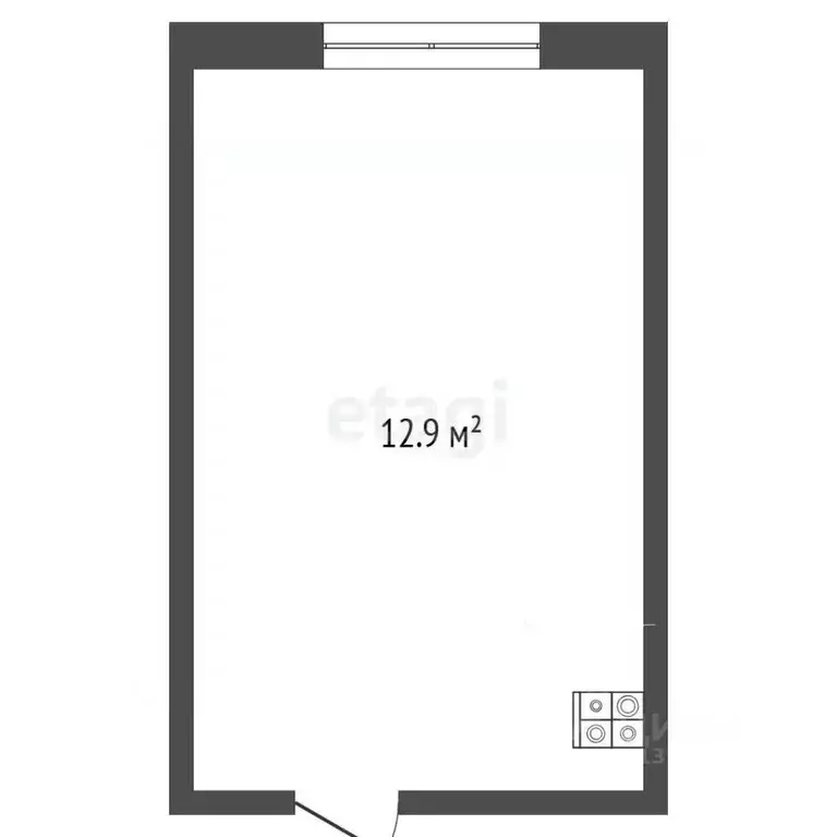 Комната Тюменская область, Тюмень Олимпийская ул., 23 (12.9 м) - Фото 2
