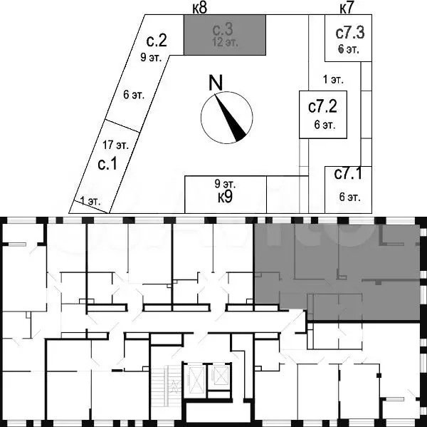 3-к. квартира, 90,7 м, 11/12 эт. - Фото 1