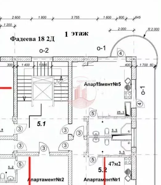 Студия Севастополь ул. Адмирала Фадеева, 18 (31.5 м) - Фото 1
