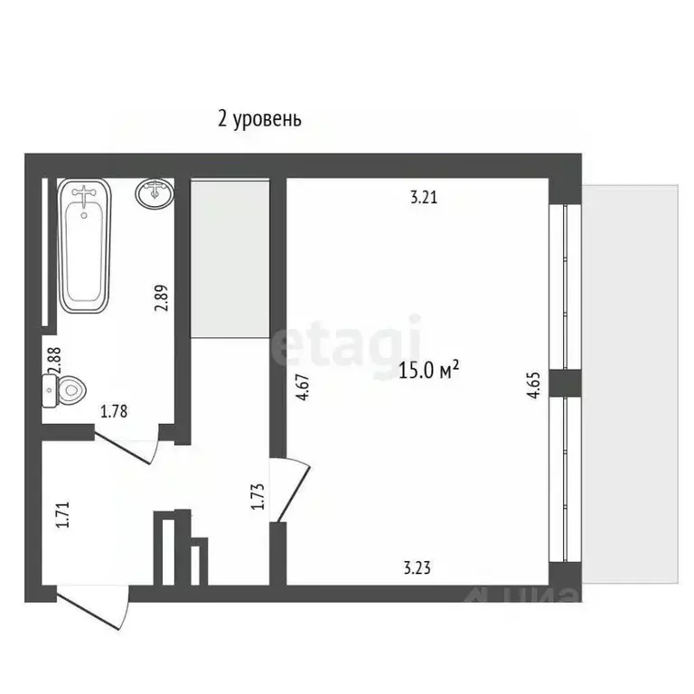 2-к кв. Вологодская область, Вологда Кирпичная ул., 26 (60.0 м) - Фото 2