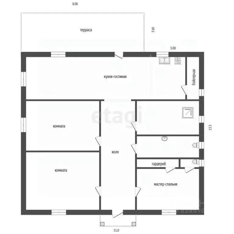 Дом в Московская область, Раменское ул. Зимняя, 73 (150 м) - Фото 2