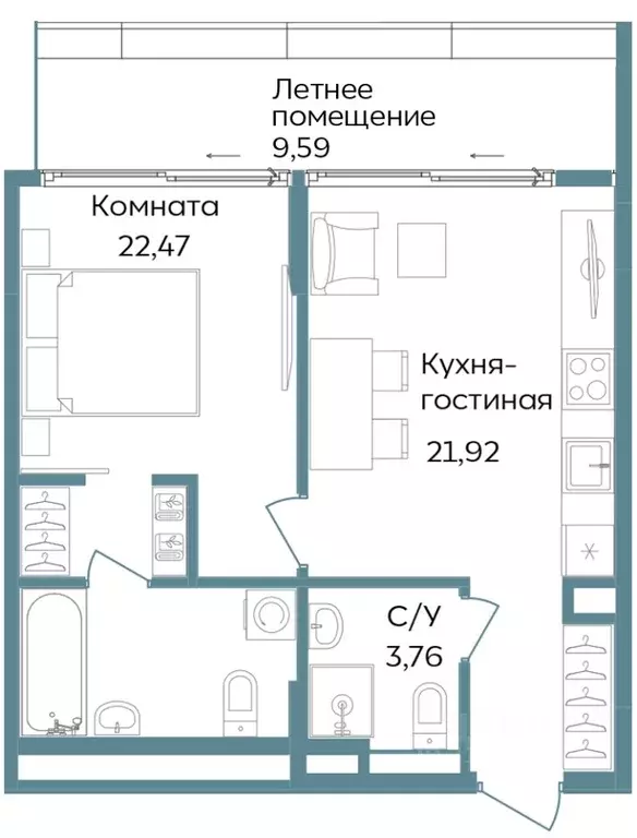 2-к кв. Крым, Саки ул. Морская (57.74 м) - Фото 0