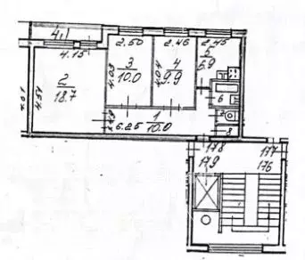 3-к кв. Санкт-Петербург Купчинская ул., 10К2 (59.0 м) - Фото 1