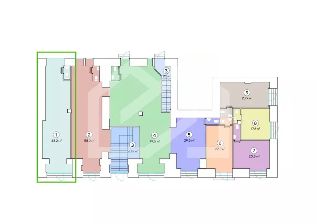 Помещение свободного назначения в Москва 1-я Тверская-Ямская ул., 11 ... - Фото 2