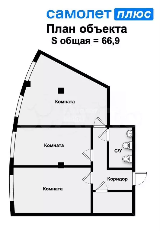 Продам помещение свободного назначения, 66.9 м - Фото 0