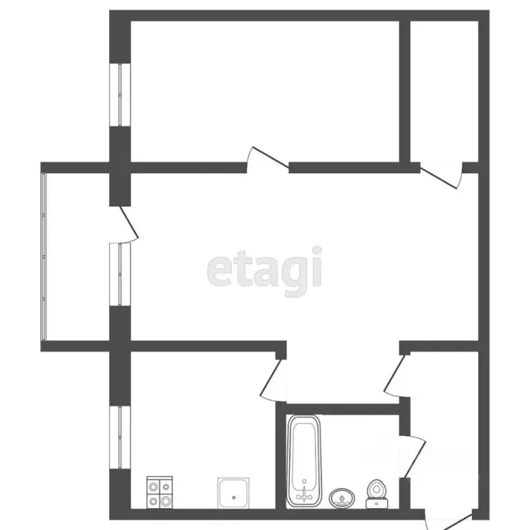 2-к кв. Мордовия, Саранск просп. 60 лет Октября, 33 (43.0 м) - Фото 2