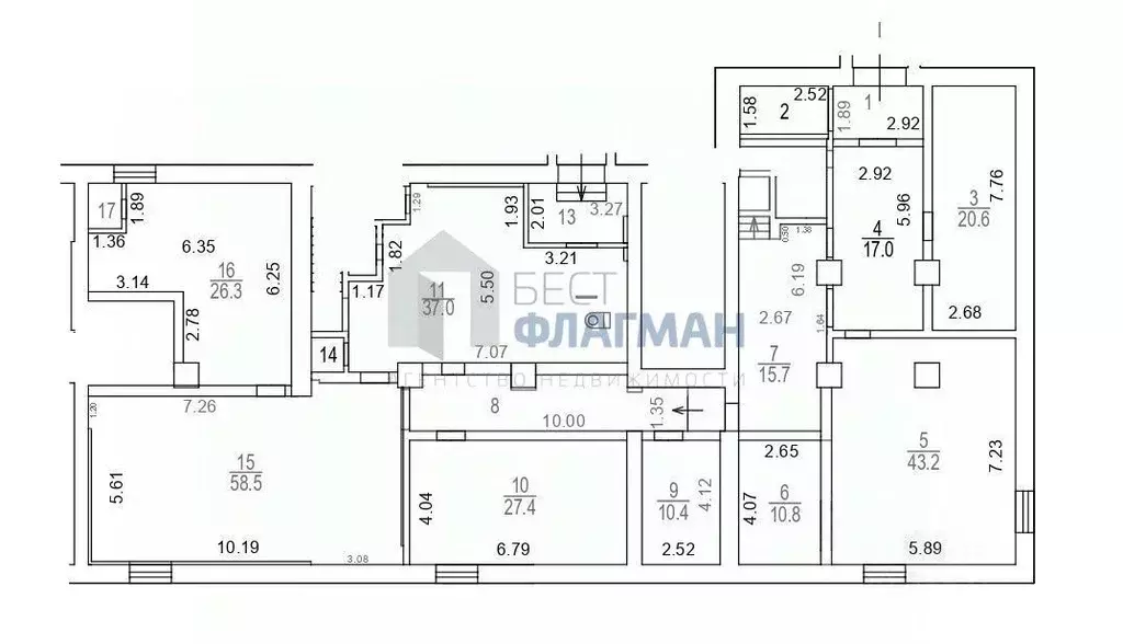 Помещение свободного назначения в Москва ул. Металлургов, 7/18 (287 м) - Фото 1