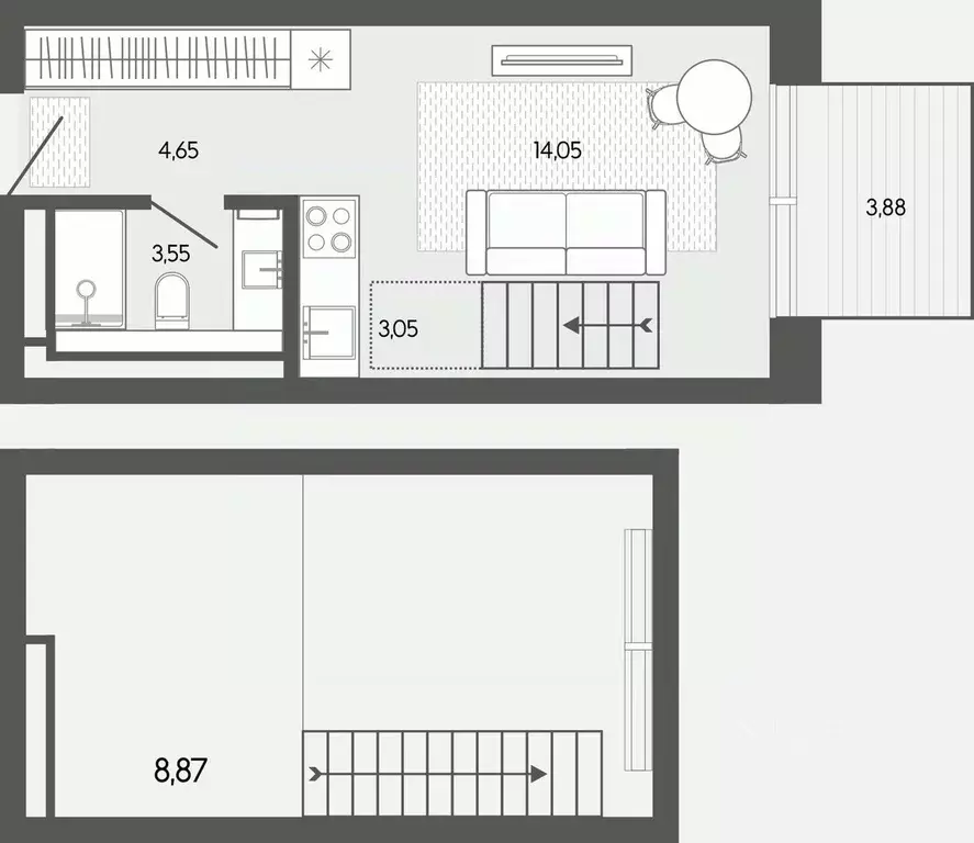 1-к кв. Алтай, Майминский район, пос. Карлушка  (38.05 м) - Фото 1