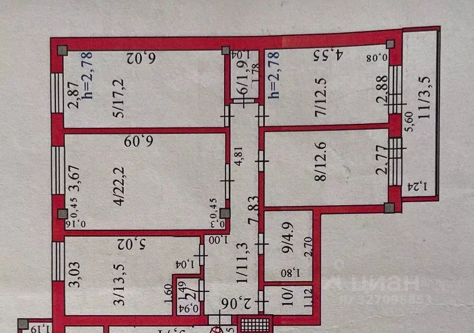 4-к кв. Пермский край, Пермь Хабаровская ул., 56 (99.5 м) - Фото 2