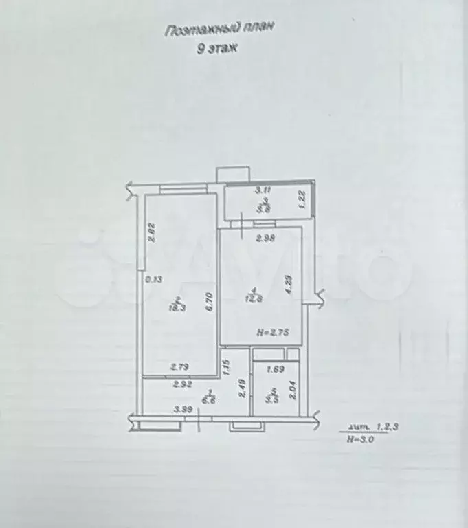 1-к. квартира, 45 м, 9/14 эт. - Фото 0