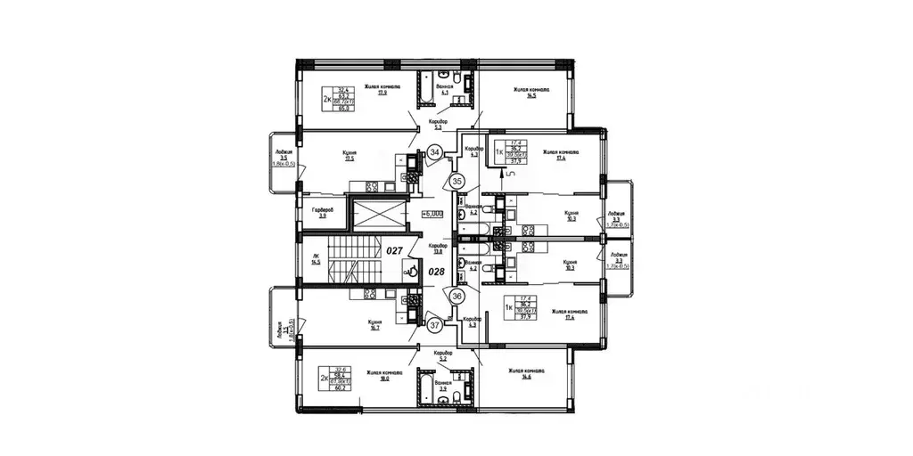 2-к кв. Калининградская область, Калининград Теодор Кроне жилой ... - Фото 2