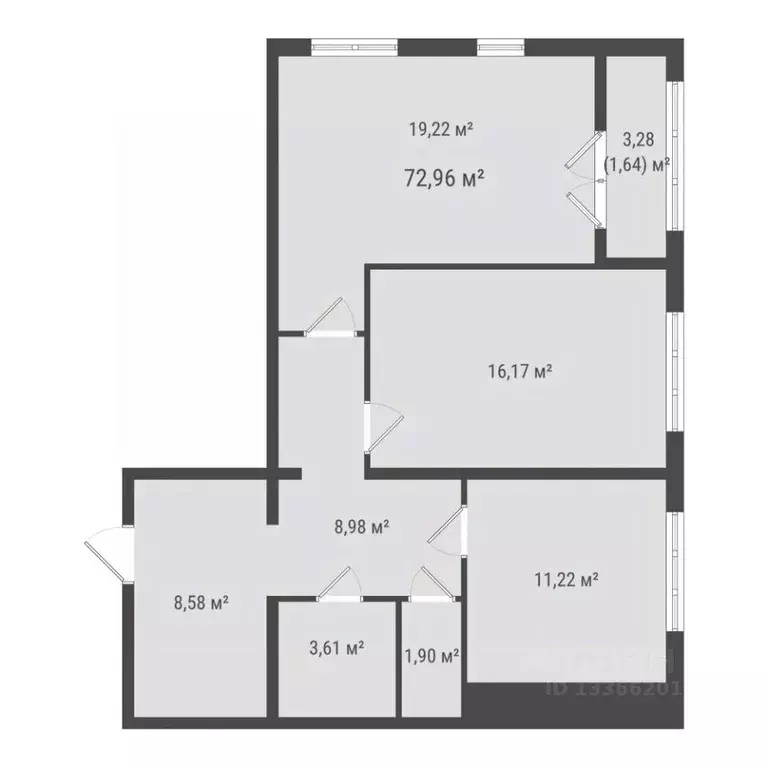 2-к кв. Сахалинская область, Южно-Сахалинск ул. Ленина (71.32 м) - Фото 1