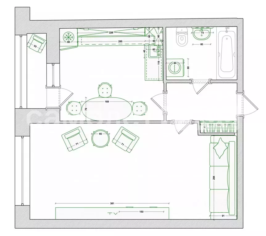 1-к кв. Москва Аминьевское ш., 4Дк1 (41.1 м) - Фото 2