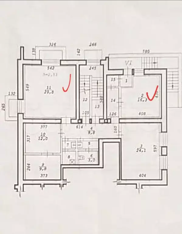 2 кабинета с мебелью, 46.5 м - Фото 0