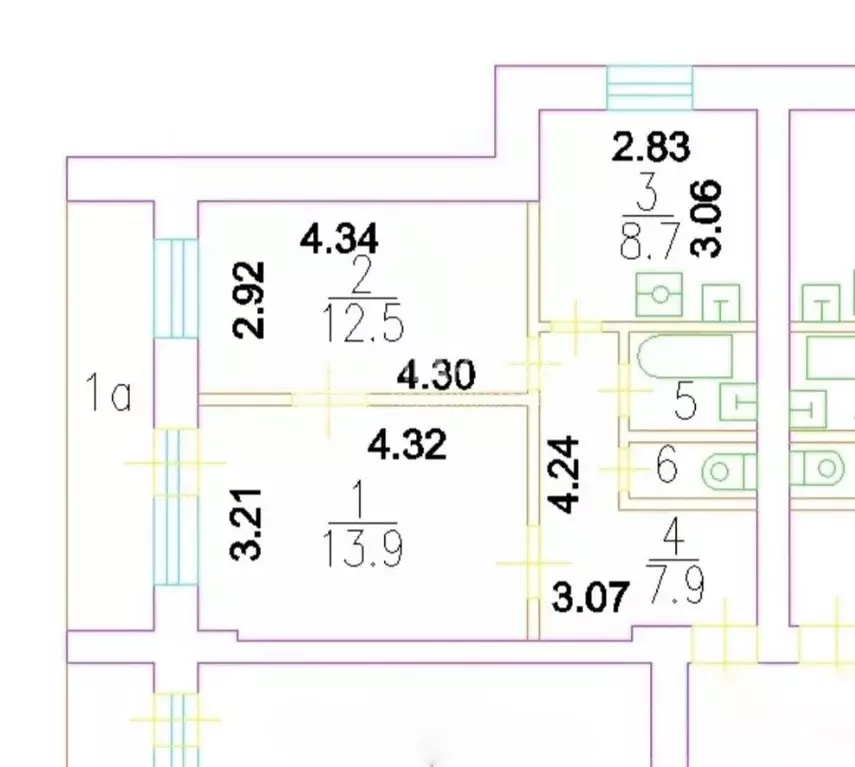 2-к кв. Москва 3-й Самотечный пер., 2 (46.6 м) - Фото 2