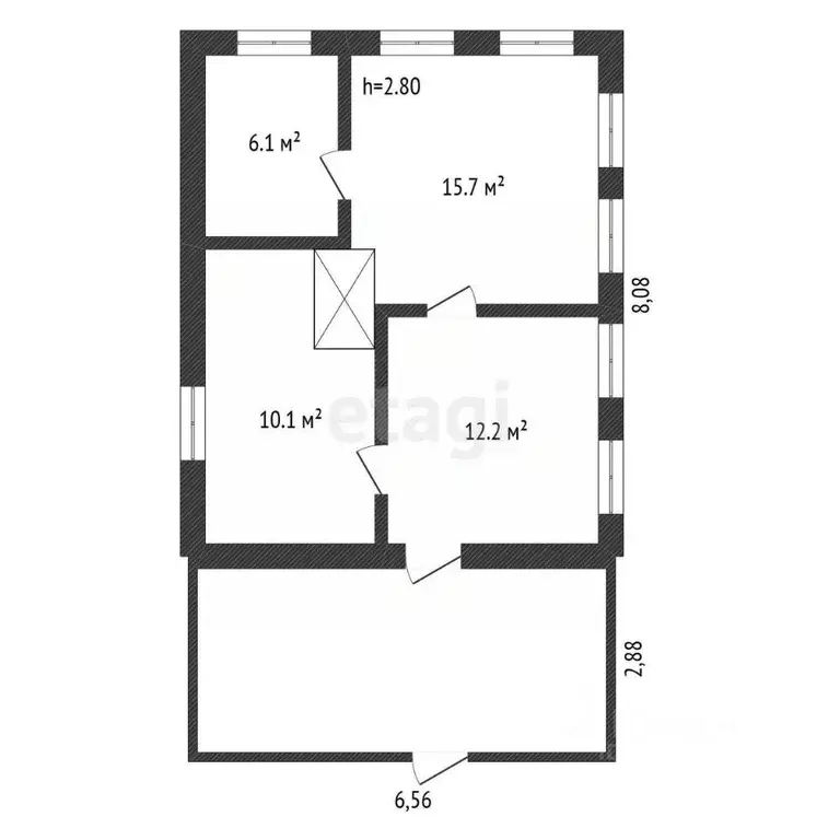 Дом в Амурская область, Благовещенск Амурская ул., 22 (44 м) - Фото 1