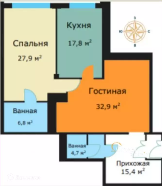 Продаётся 2-к квартира, 105.8 м - Фото 1