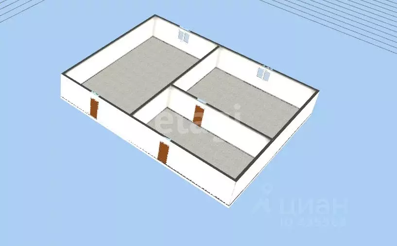 Комната Белгородская область, Губкин ул. Фрунзе, 12Б (34.3 м) - Фото 2