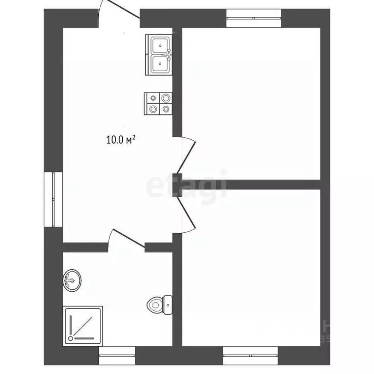 2-к кв. Краснодарский край, Анапа муниципальный округ, Воскресенский ... - Фото 2
