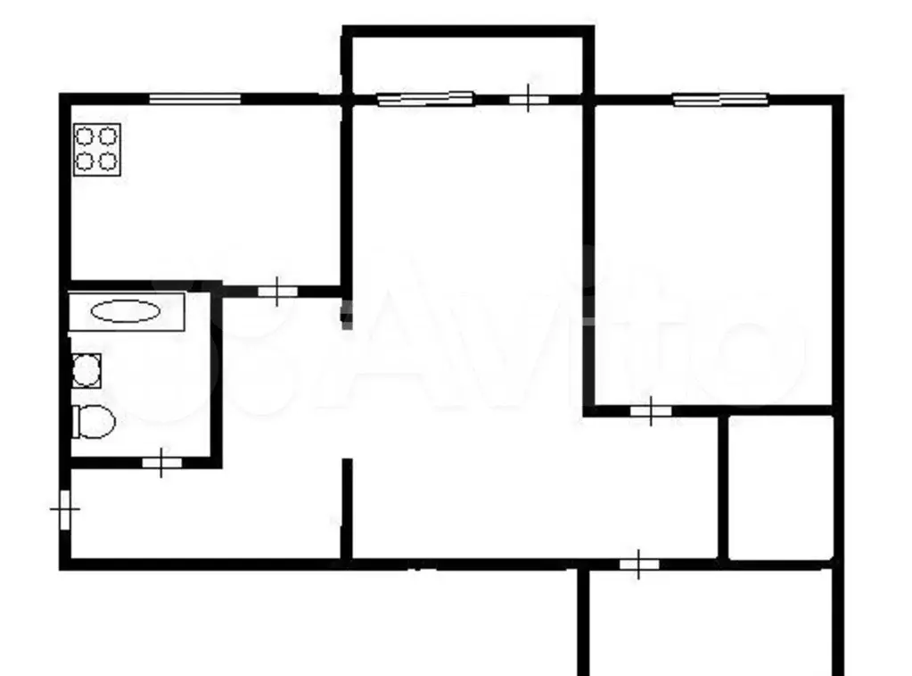3-к. квартира, 58 м, 3/5 эт. - Фото 0