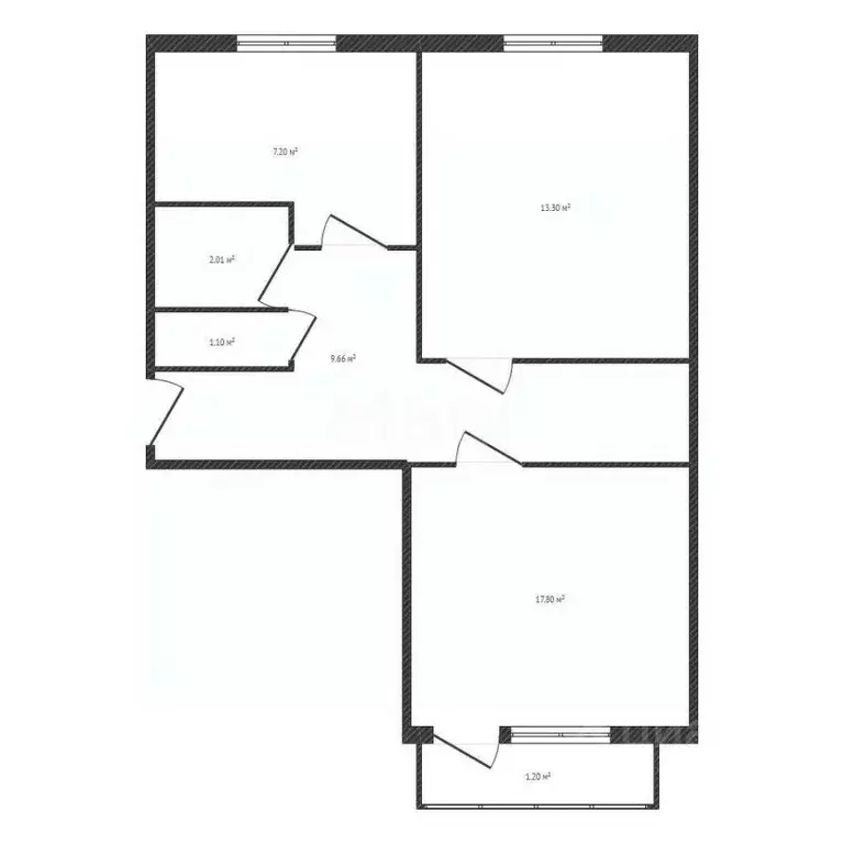 2-к кв. Брянская область, Брянск ул. Ромашина, 35/1 (51.0 м) - Фото 0