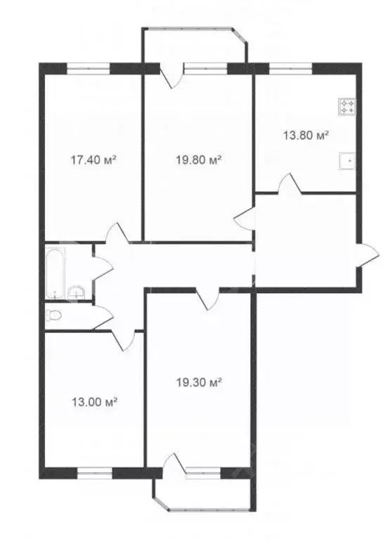 4-к кв. Тюменская область, Тюмень ул. Московский Тракт, 167 (106.0 м) - Фото 1