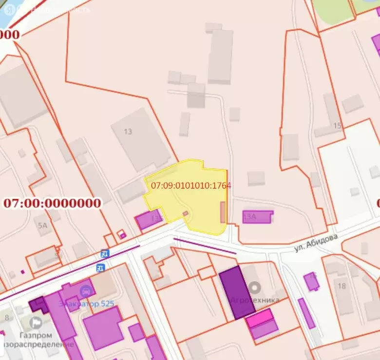 Участок в Нальчик, улица Абидова, 13А (630 м) - Фото 1