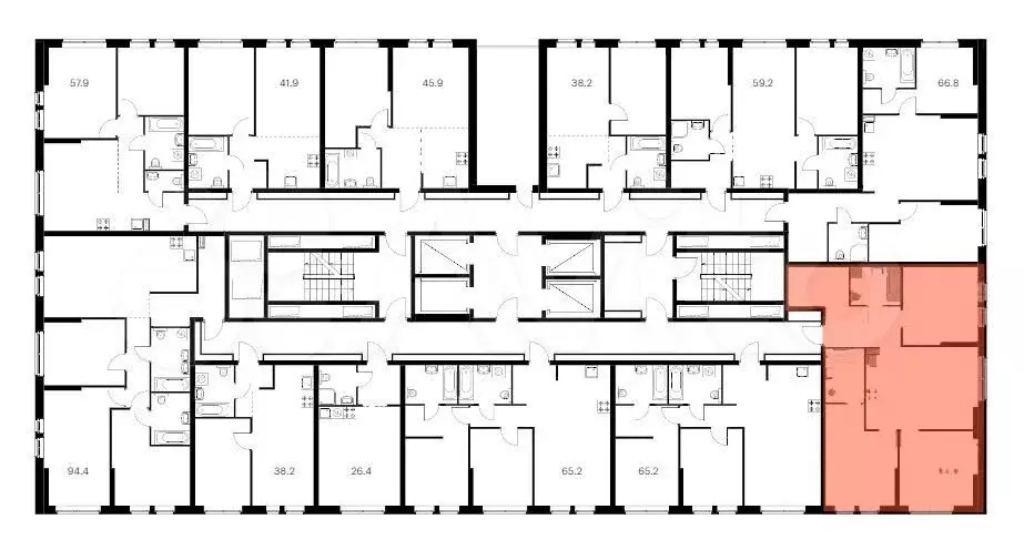 3-к. квартира, 85,5 м, 28/32 эт. - Фото 1