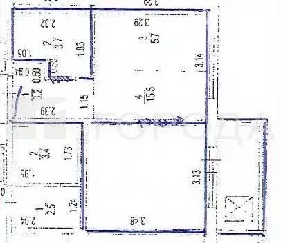 Студия Алтайский край, Барнаул ул. Солнечная Поляна, 94к2 (28.1 м) - Фото 1