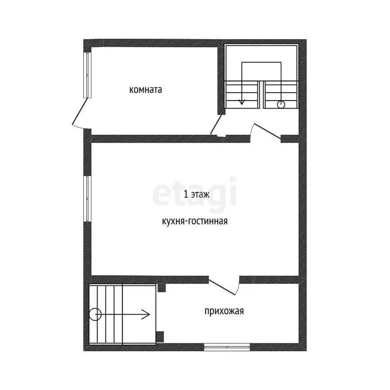 Дом в село Соузга, Айская улица (56.7 м) - Фото 2