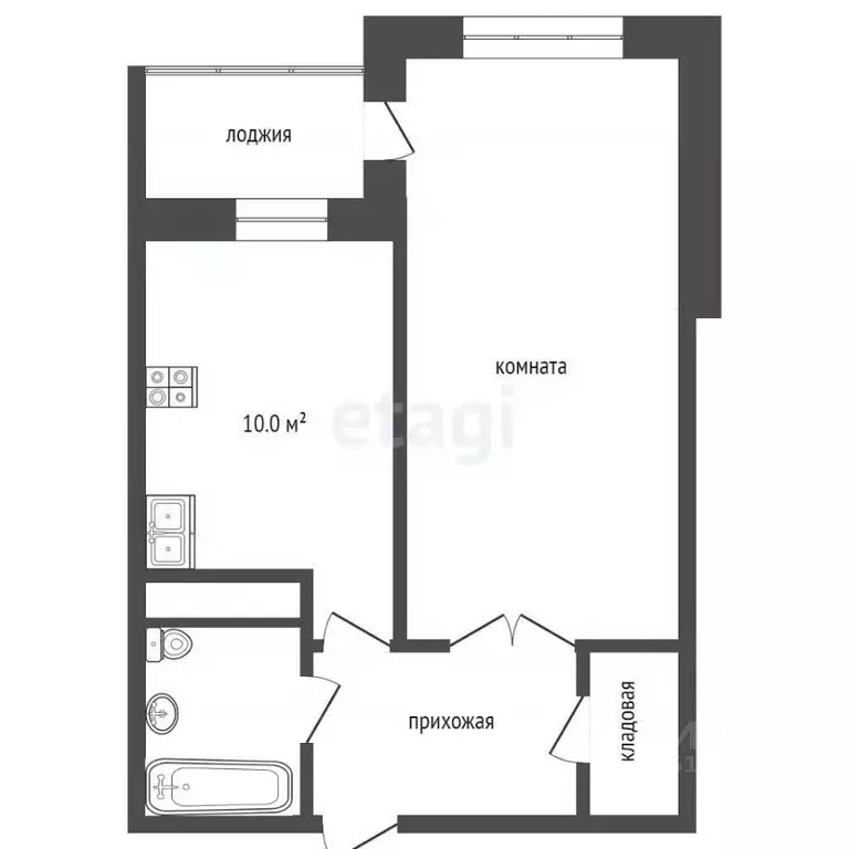 1-к кв. Ямало-Ненецкий АО, Новый Уренгой Созидателей мкр, 4/1 (43.8 м) - Фото 2