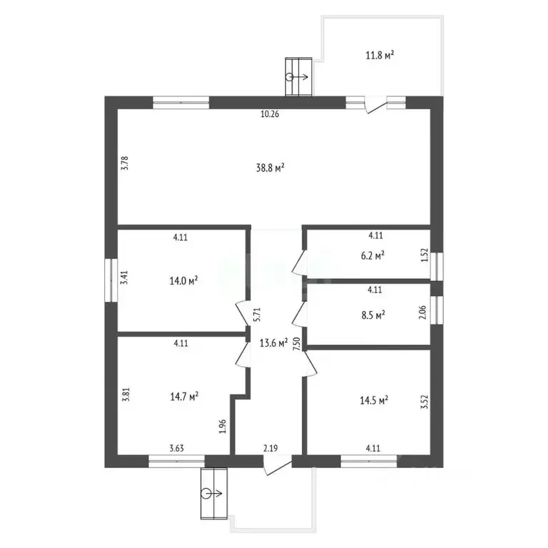 Дом в Ростовская область, Азовский район, Поселок Красный сад ул. ... - Фото 2