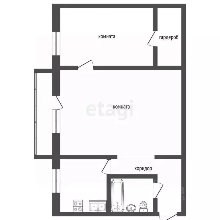 2-к кв. Челябинская область, Миасс Молодежная ул., 2 (44.3 м) - Фото 1