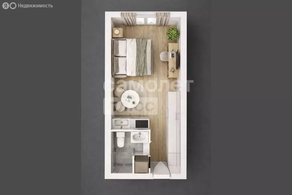 Квартира-студия: Москва, Новоостаповская улица, 16к1 (26.7 м) - Фото 1