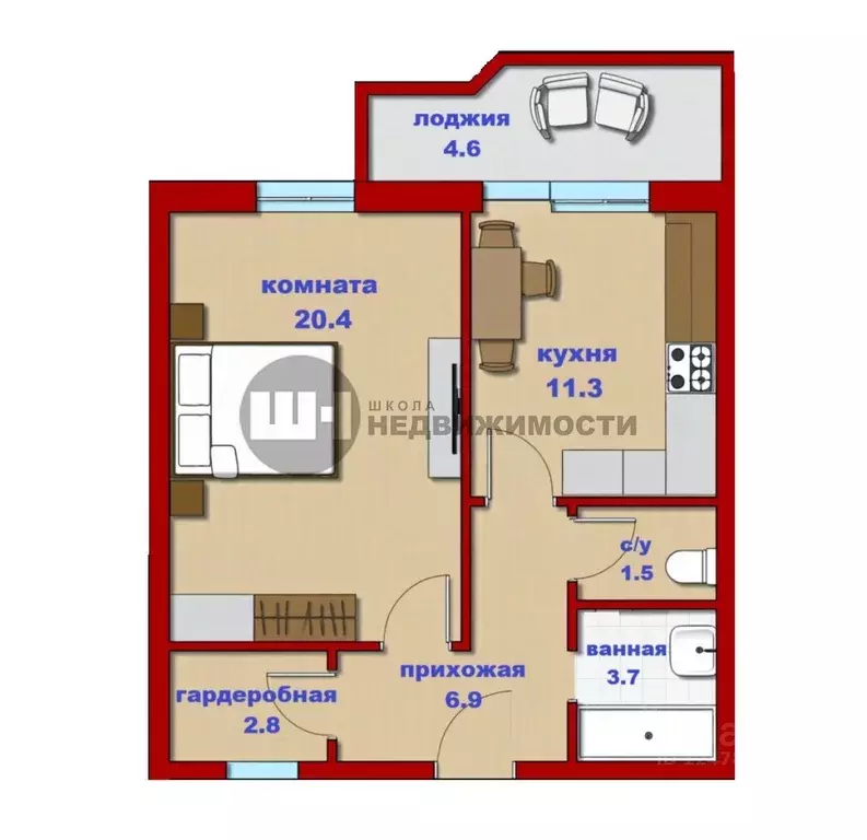 1-к кв. Санкт-Петербург Ленинский просп., 147к2 (47.1 м) - Фото 2