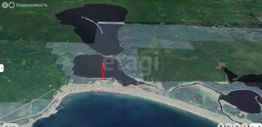 Участок в село Озёрское, Озёрная улица (16.26 м) - Фото 2