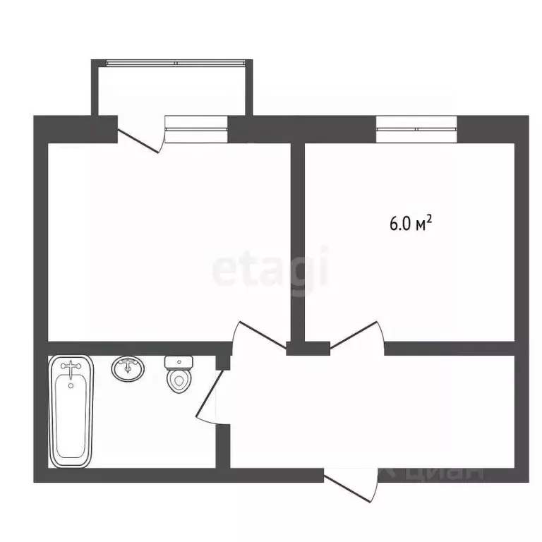 1-к кв. Владимирская область, Муром Спортивная ул., 18 (40.9 м) - Фото 2