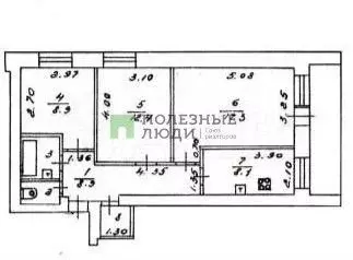 3-к. квартира, 61 м, 5/12 эт. - Фото 0