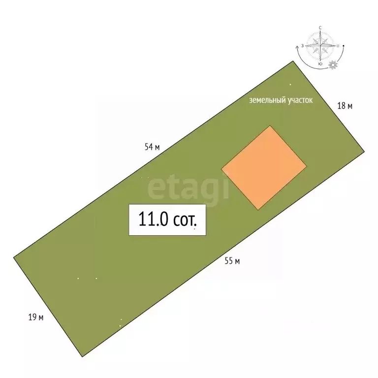 Участок в Алтай, Усть-Канский район, с. Усть-Кан Зеленая ул., 3 (11.0 ... - Фото 2